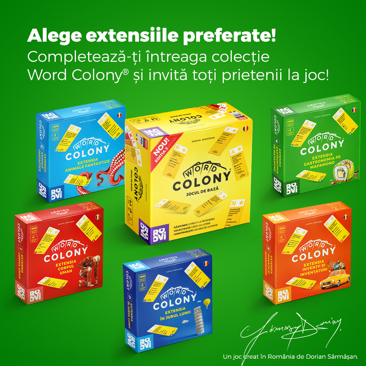 Extensia Word Colony Gastronomia pe Mapamond